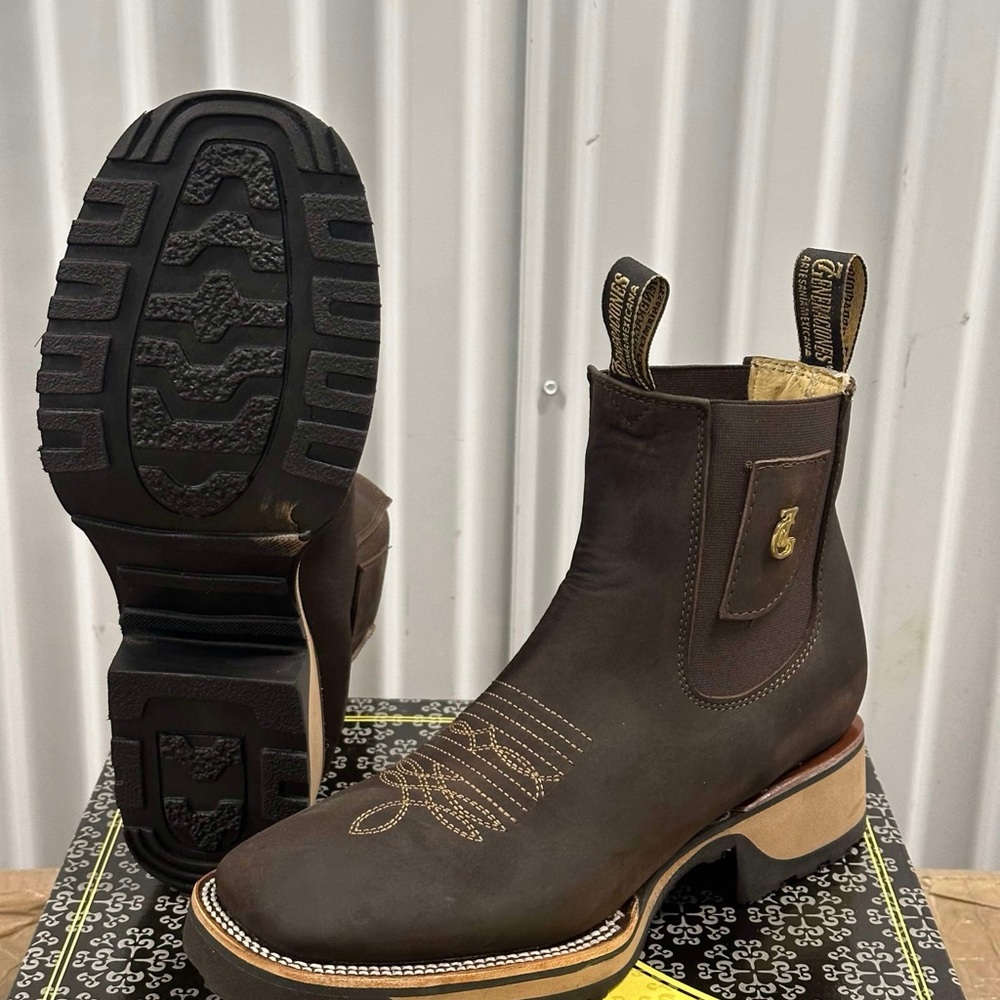 Brown Leather Men's Boots